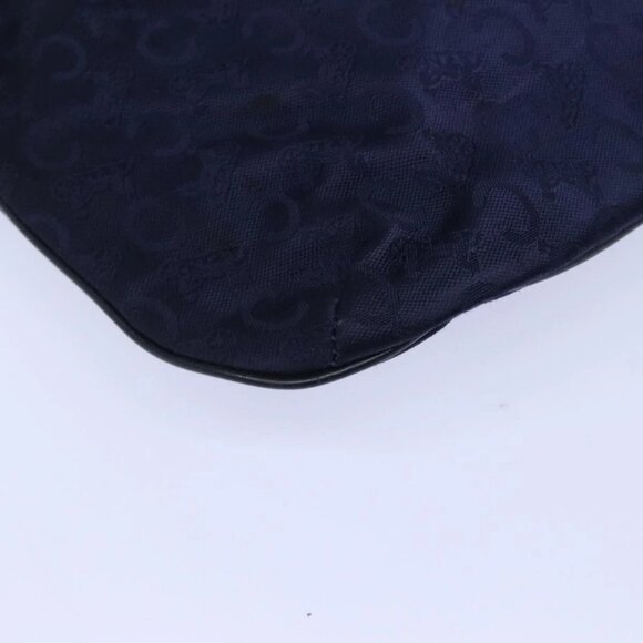 CELINE C Sulky Hand Bag Canvas Leather Navy Auth - Picture 15 of 16